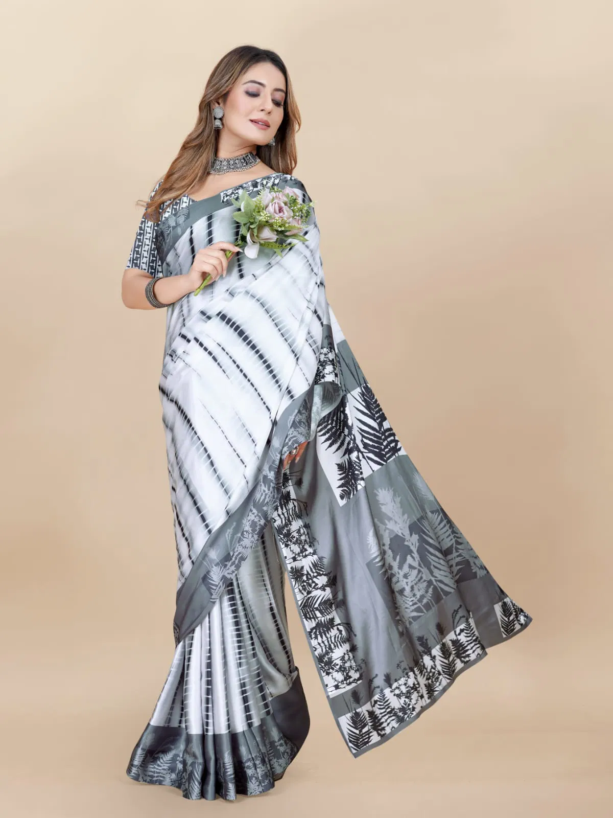 Shree Radha Raman Trendz Japan Crepe Digital Printed Saree Catalog